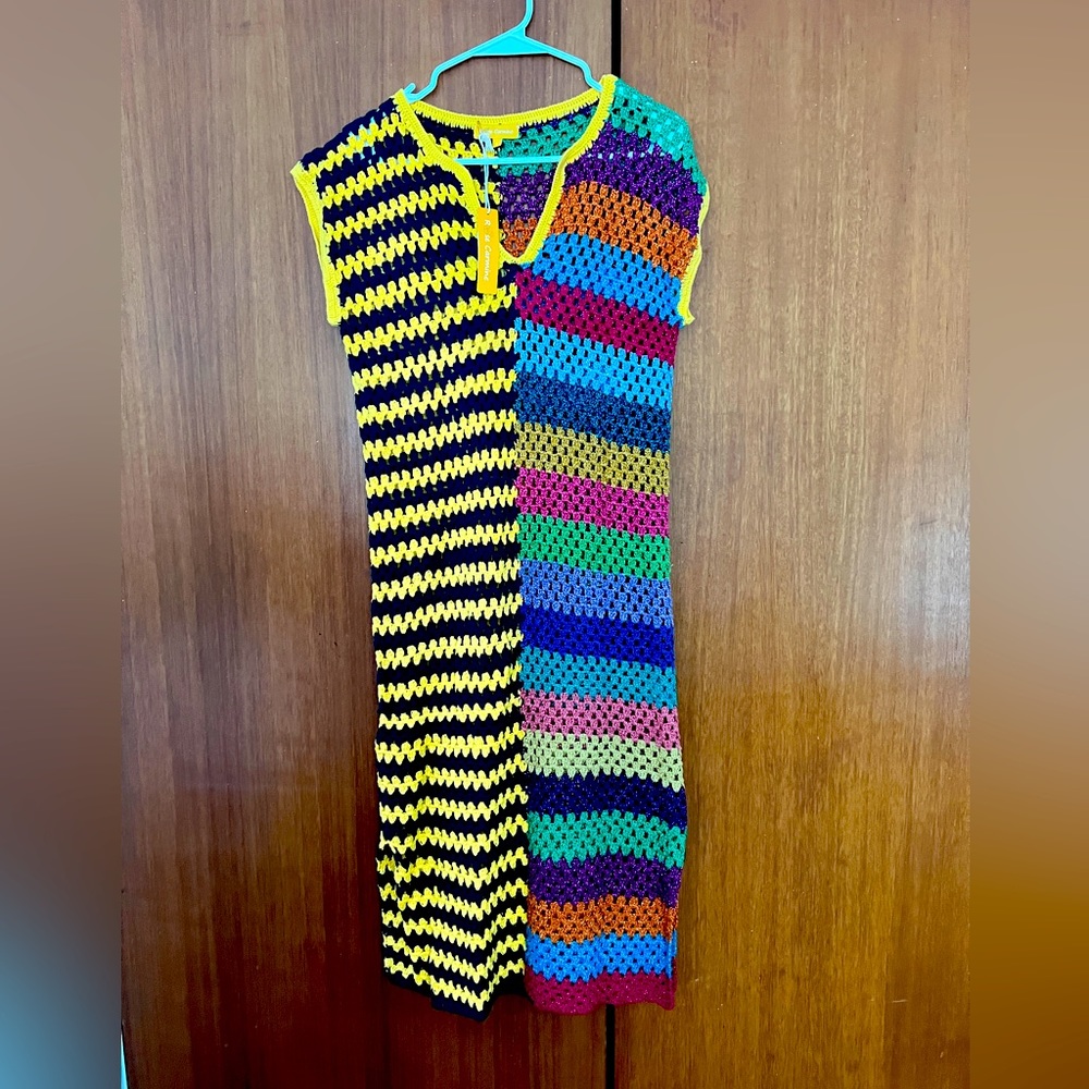 Rose Carmine Crochet Dress Sz 2